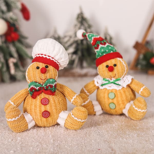 Hæklede Julemænd Ornament til Juledekoration