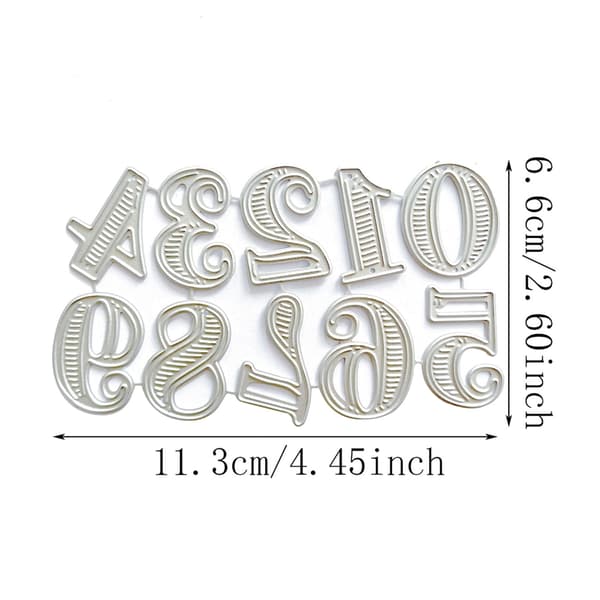 Tal Prægning Skærestencils til DIY Scrapbooking Papirhåndværk