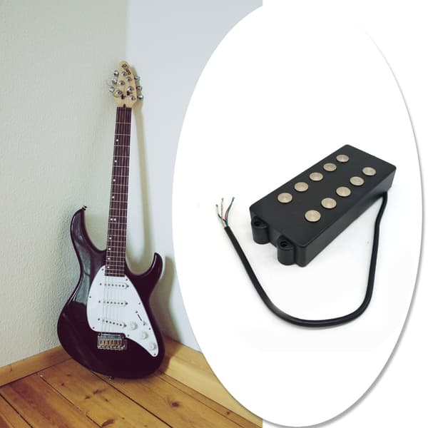 Basgitarr Pickups, Dubbelspole 5-strängs Bas Pickups Set Mini Bas Pickups