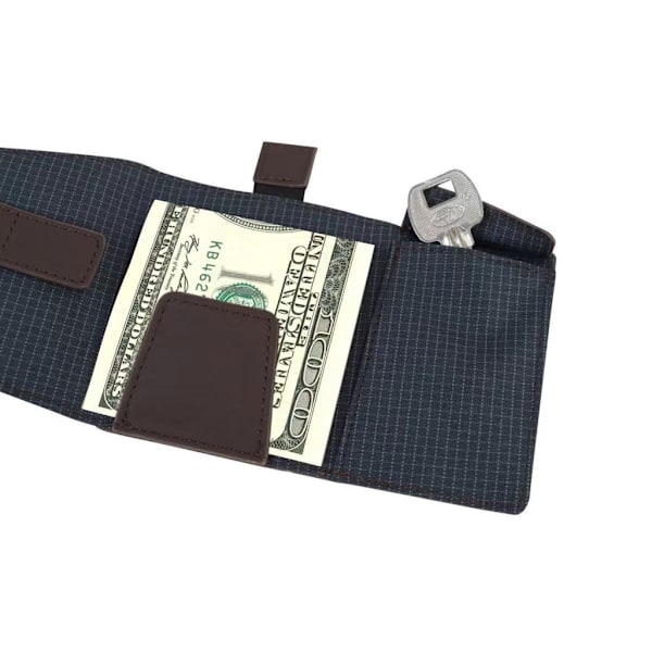 Snygg dragsko för män Korthållare Myntväska Växlingsfickor Cash Organizer Gray