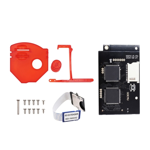 Erstatning GDEMU Optical Drive Simulation Board V5.15b Drive Board og Card Mount Kit Extender Adapter