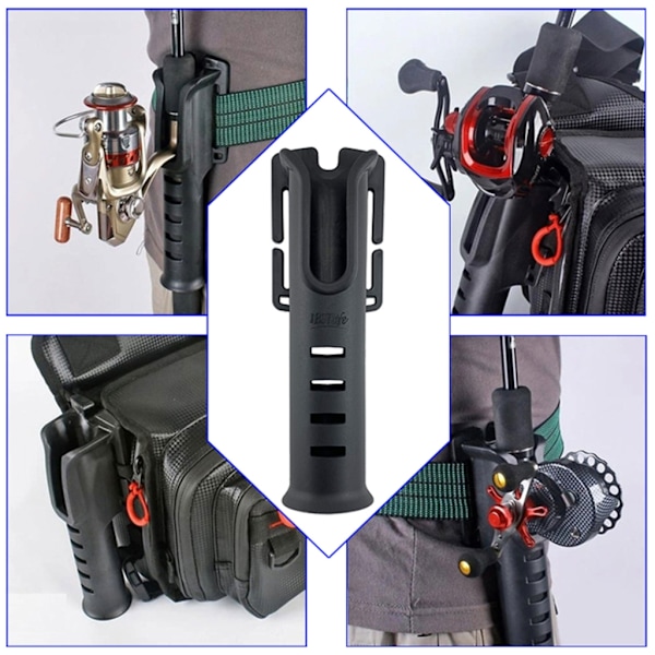 Fiske stang holder fiskestang innsetter fiskestang fiske stang innsetting enhet Black