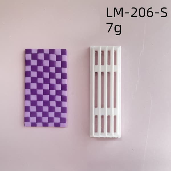 Rutete leirekutter leireformer for øredobber, geometrisk leirekutter