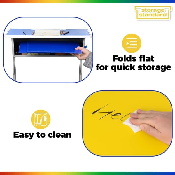4Pieces Classroom Privacy Shields Skrivebordsopdelere Student Study Carrel til Student Desks, Classroom Desk Privacy Folders null - C