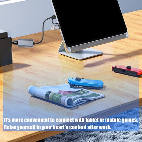 Type C+USB til HDTV Video Capture Adapter Converter Video Capture Enhet