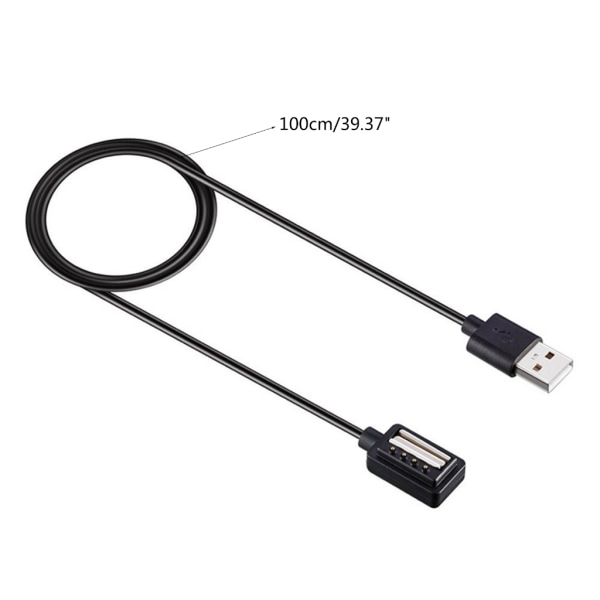 1M USB 4-stifts magnetsug USB laddningskabel Snabbladdningssladd för 9/9 Baro Smartwatch