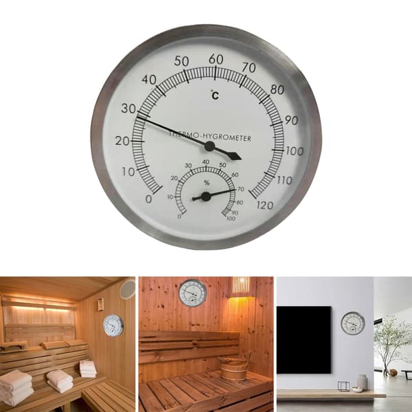 Hygrotermograf Termometer Hygrometer Inomhustemperatur Bastu Rum Utrustning