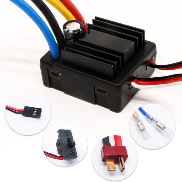 80A børstet elektronisk hastighedsregulator til 1/8 1/10 RC bil, lastbil, buggy