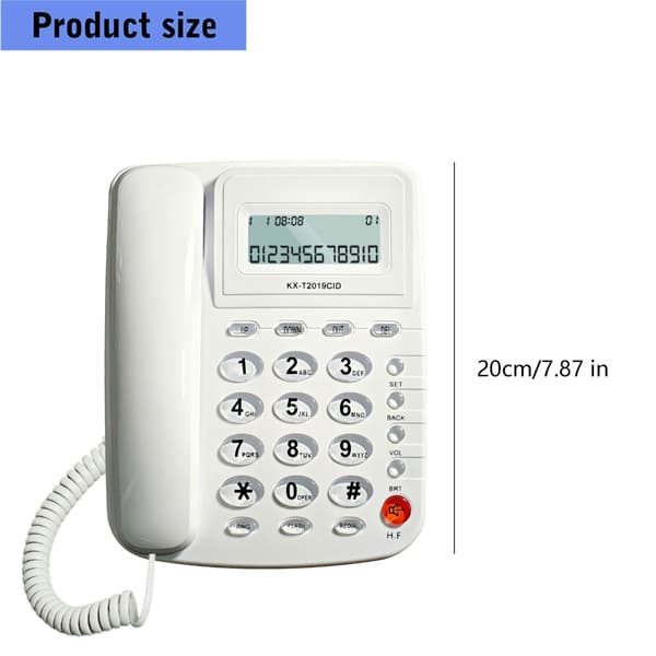 Fasttelefon Bordtelefon Eldre Anroper Store Knapper Integrert