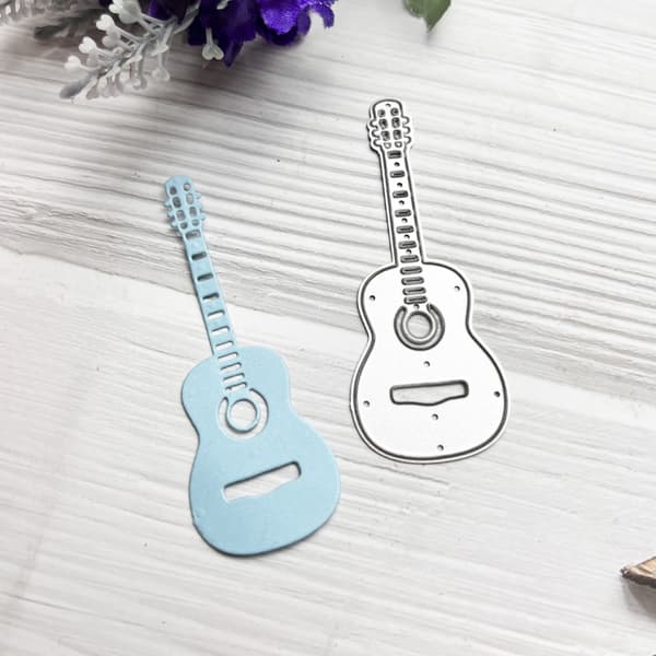 Gitarrform Stansmallar Kolstål Skärmallar För Scrapbooking