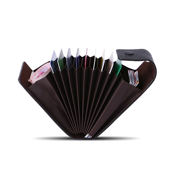 Fashion Business ID Kreditkort Wallet Holder navnekort til Case Pocket Organiz Black