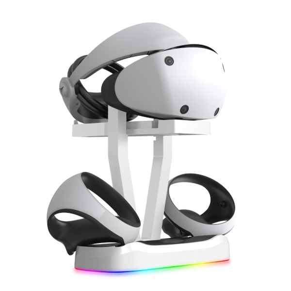 Dubbel-snabbladdare-trådlös handkontroll USB -laddnings-vagga dockningsstation för PS VR2 VR-handtag Laddnings-fäste Tillbehör