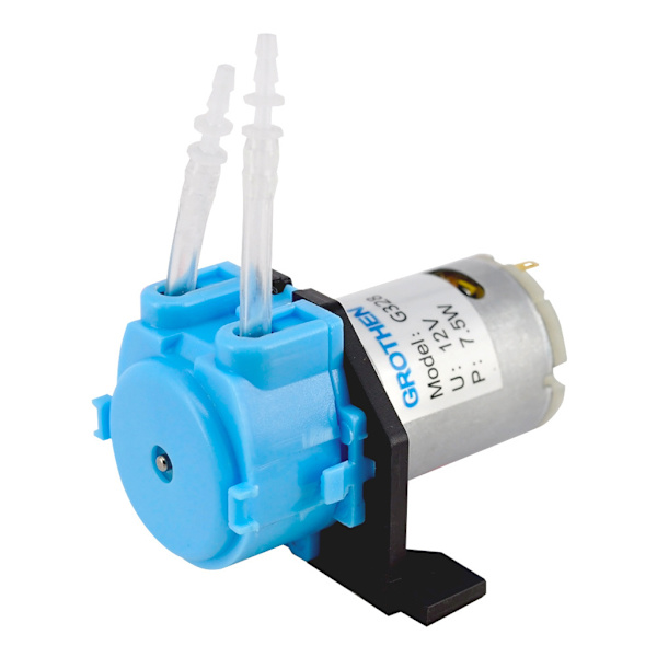 12V peristaltisk pump Lång livslängd Vätskedoseringspump Gadgettillbehör för kemisk biologi Praktisk liten pryl Green