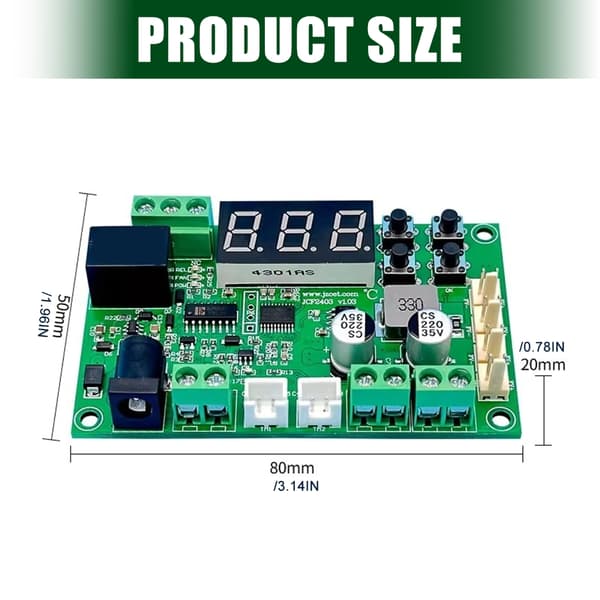 DC12V Ventilator Temperaturstyringsmodul til 12V 24V Kølesystemer