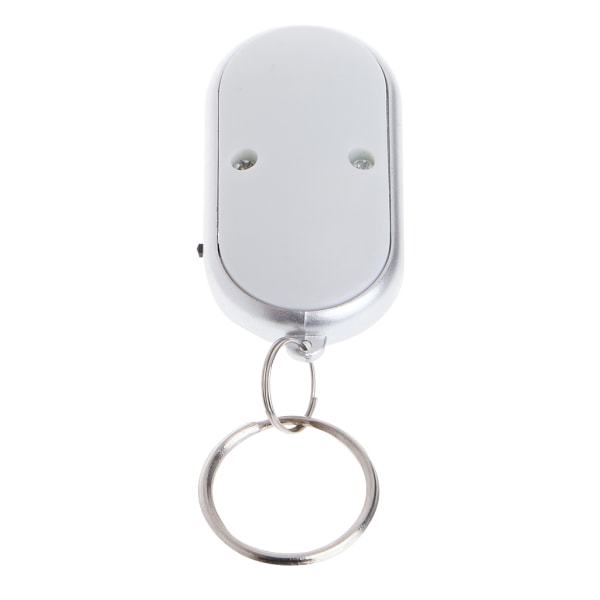Vit LED för Key Finder Locator för Key Tag Anti-förlorad ljudinduktion LED Blinkande Pipande Nyckelring för manlig kvinnlig dail