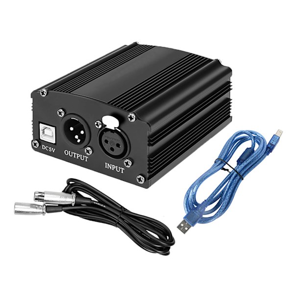 Mikrofonin Phantom- power 48V Phantom- power kondensaattorimikrofonille