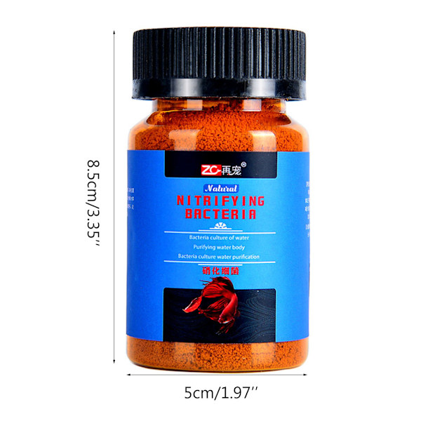 Nitrifierande bakterier Pulver Etablera nitrifikationssystem Ta bort lukter 2,3 oz