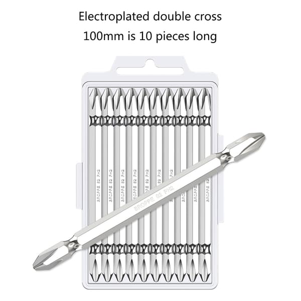 100 mm magnetisk lang elektrisk bore-skruetrækkerbitsæt (10 dele)