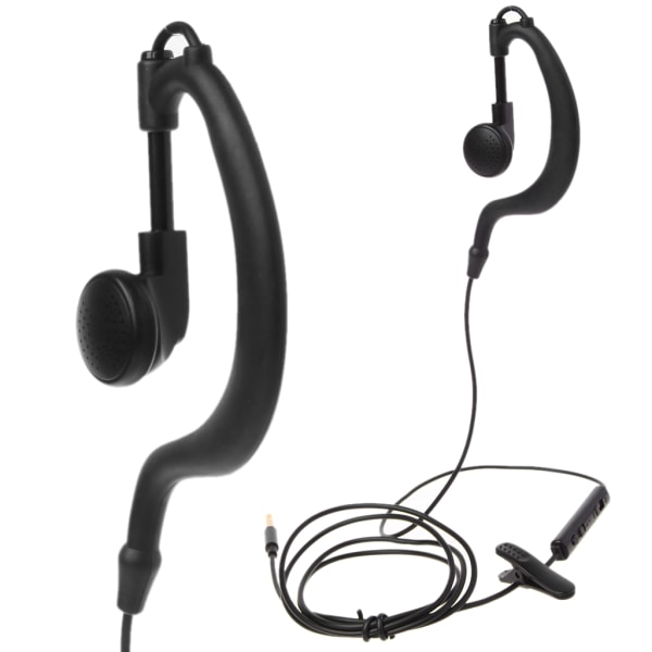 3,5 mm uttag Single In-Ear Headset Endast Mono hörlurar med mikrofon för  telefon 893d | Fyndiq