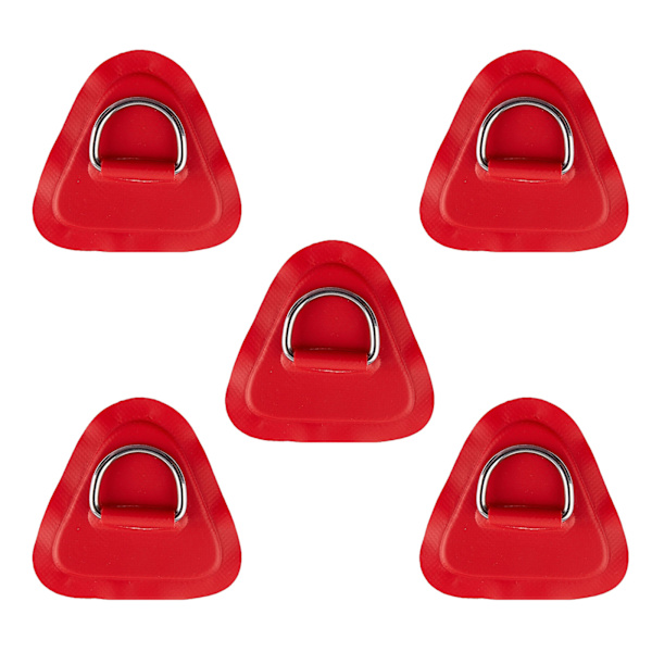 5 Styck Multicolors D-Ring Attachment Pad PVC Uppblåsbar Båt Raft Surfbräda