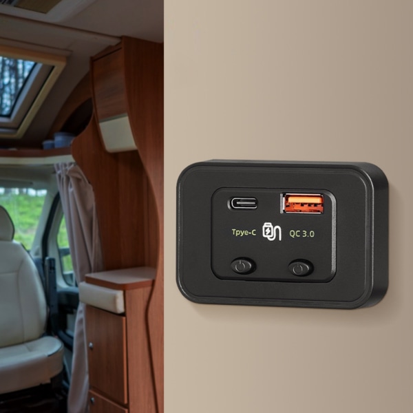Kompakt bil USB Mångsidig billaddningslösning Pålitlig bil- USB adapter Hållbar