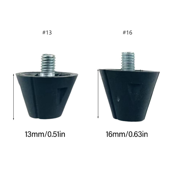 12 stk/sett 13mm/16mm Fotballsko Knotter for 5MM Gjengede Fotballsko 13MM