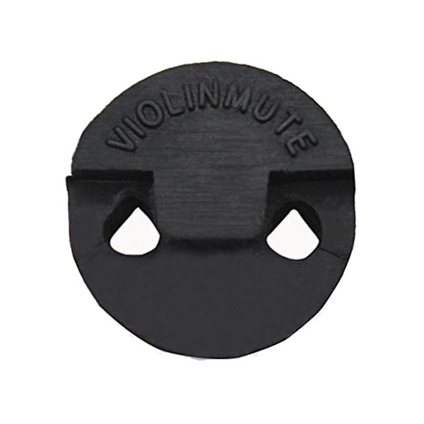 Nyttig rund gummi violin Mute Double Hole Ultra Practice lyddæmper til violin