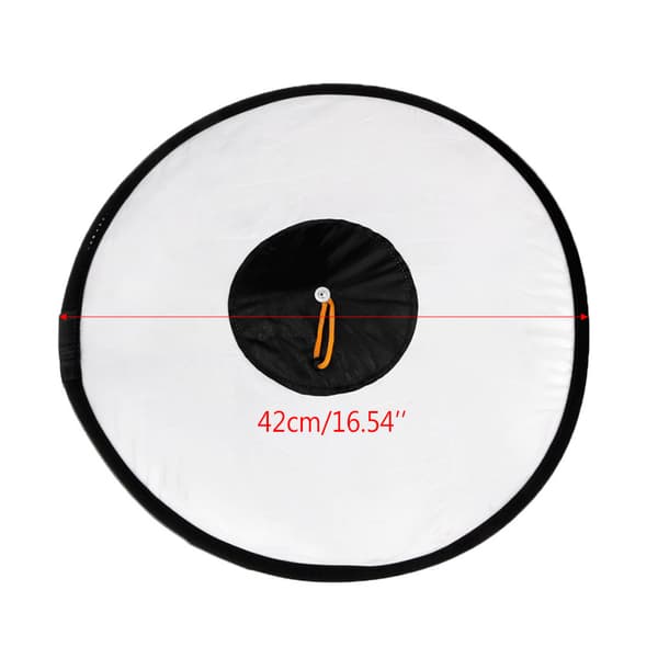Universal 42cm Rund Studioblixt Softbox Speedlite Diffuser Reflektor Rem Ny