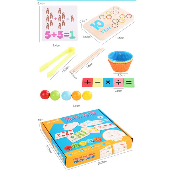 1 stk. tidlig pædagogisk perlelegetøj til børns matematiske udvikling