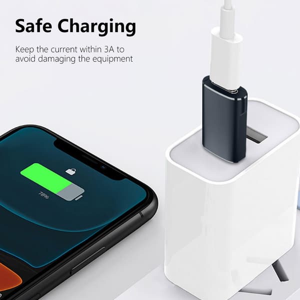 Let at bære USB C til USB adapter til hurtig opladning og dataoverførsel