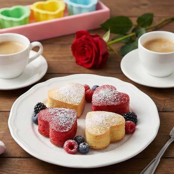Kakeformsett i plast for bryllupsdessert