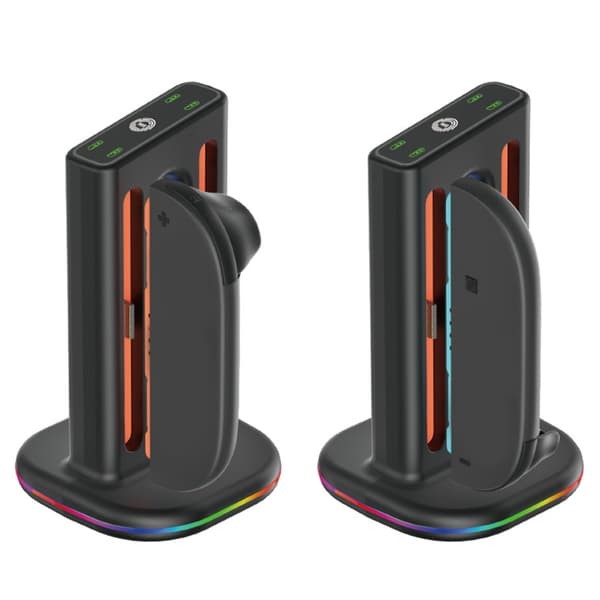 4 Controller Magnetisk Ladestation Stand Spiltilbehør til NS2