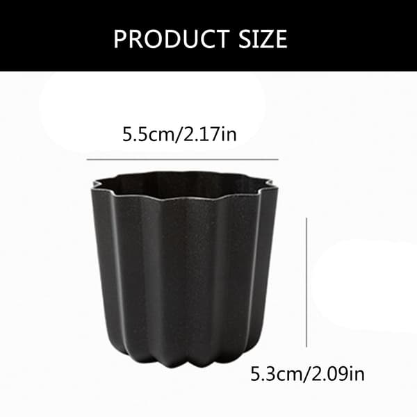 6 stk. Nonstick Bageforme til Cannele Kage Aluminium Legering Dessert Bageudstyr