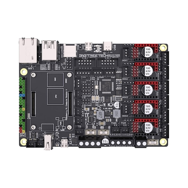 Manta M5P V1.0 kontrolkort 32-bit integrerede bundkort til CB1 3D-printer Support til Klipper TMC2209 TMC5160