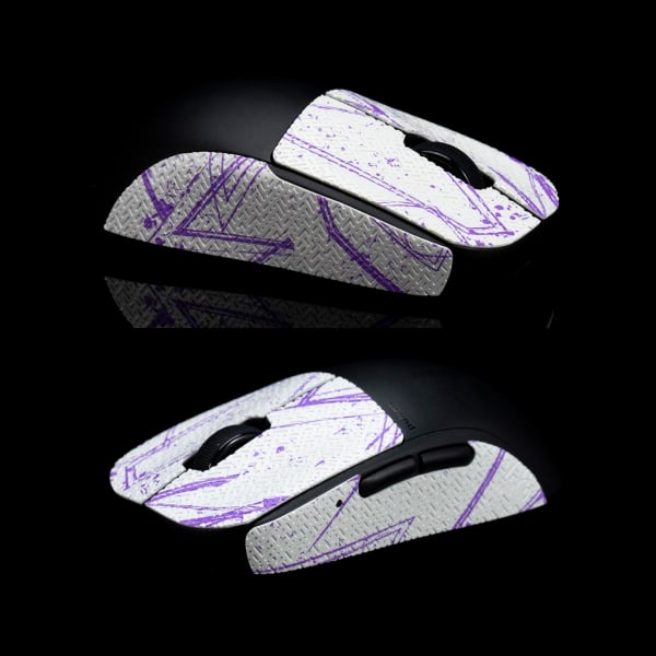 Mussideklistermärke Anti-halk grepptejp för Pulsar-X2 Svettabsorberande hudsideklistermärken Sug svettdyna White purple