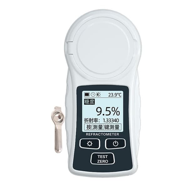Digitalt refraktometer 0-32% baggrundsbelyst LCD-display batteridrevet til sukker