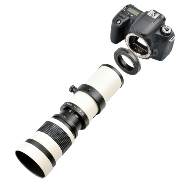 Kamera supertelezoomobjektiv F/8.3-16 420-800 mm för T-fäste för M4/3 EMont XF D3400 6D digitalkameratillbehör null - Nikon