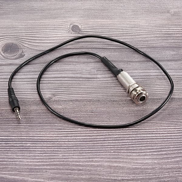 Snabbt Anslutande Gitarr Endpin Utgångsjack Piezo Kabeladapter 66cm Svart