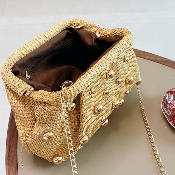 Stråkopplingar Handväskor Kvällshandväskor Sommar Strand Crossbody Väska för Kvinnor