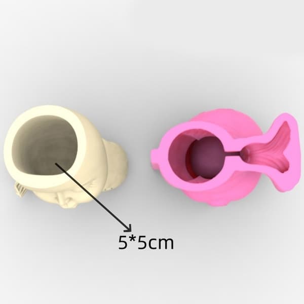 Søde Havfruer Penholder Urtepotte Silikone Forme DIY Sukkulent Planteform