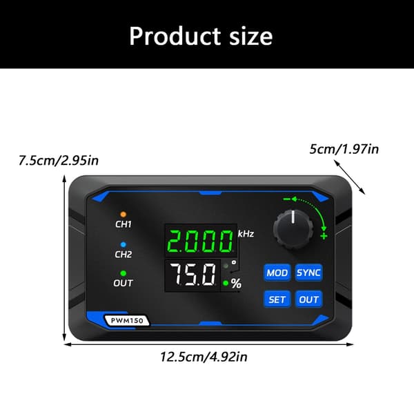 Nøjagtighedsoutputsignalgenerator med potmeter til ingeniørudvikling