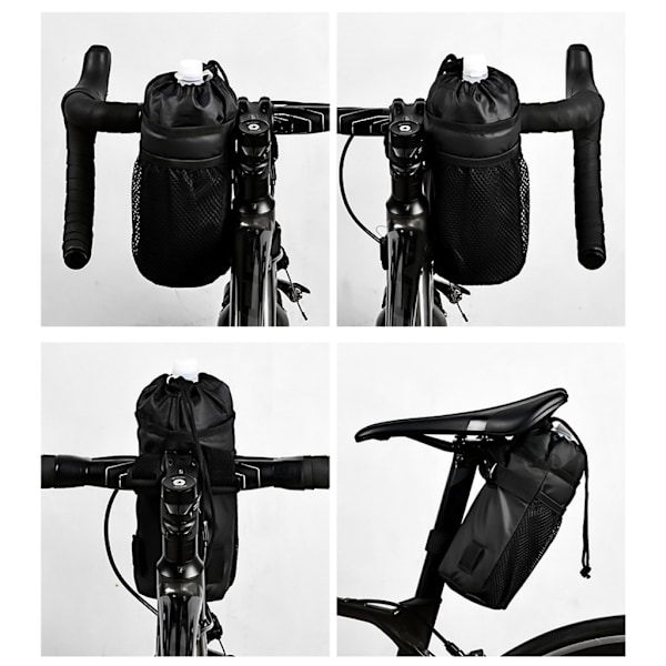 Isoleret cykelpose Cykel vandflaskeholder taske cykelpose styrpose
