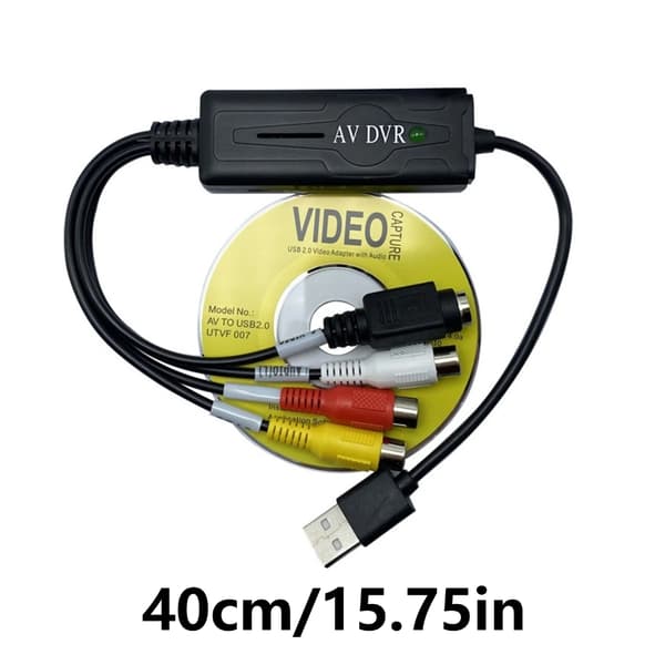 USB 2.0 Video Capture Card til DVR-konvertere Capture Card-adapter til pc
