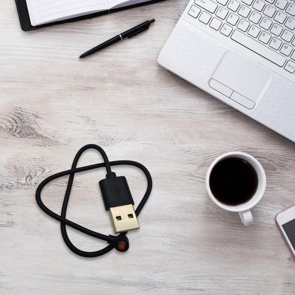 USB-ladekabel for 4 mm avstandslading, 30 cm lengde