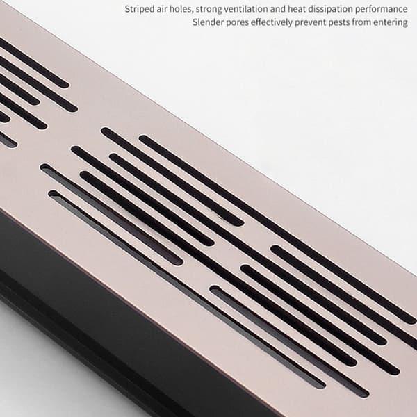 2 st Dubbla Lager Ventilationsnät Panel Aluminiumlegering Luftventilgaller
