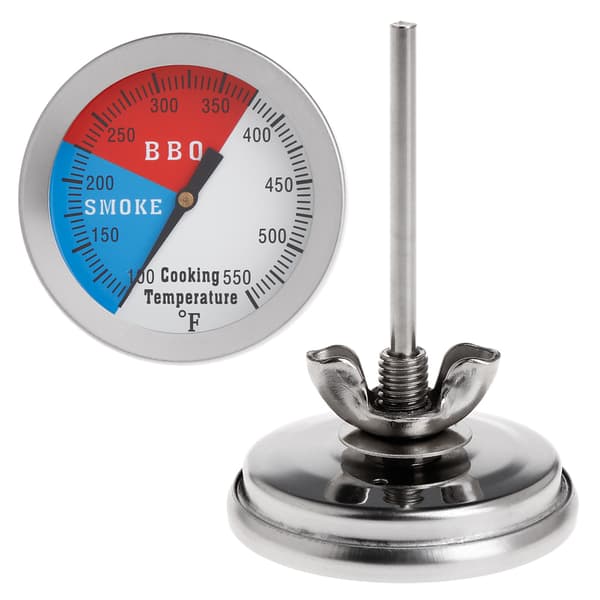 550FBBQ Termometer Måler Grill Vedrøyker Kull Varmeindikator