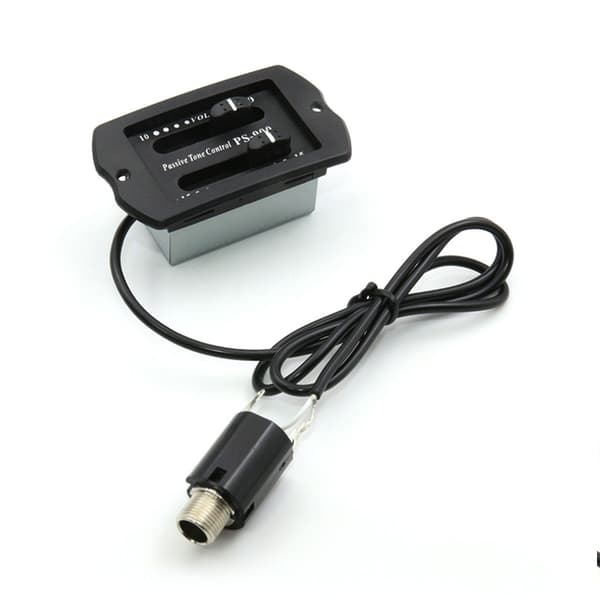Akustisk Gitarr Preamp Piezo Pickup 2 Band Gitarr EQ Equalizer Piezo Pickup