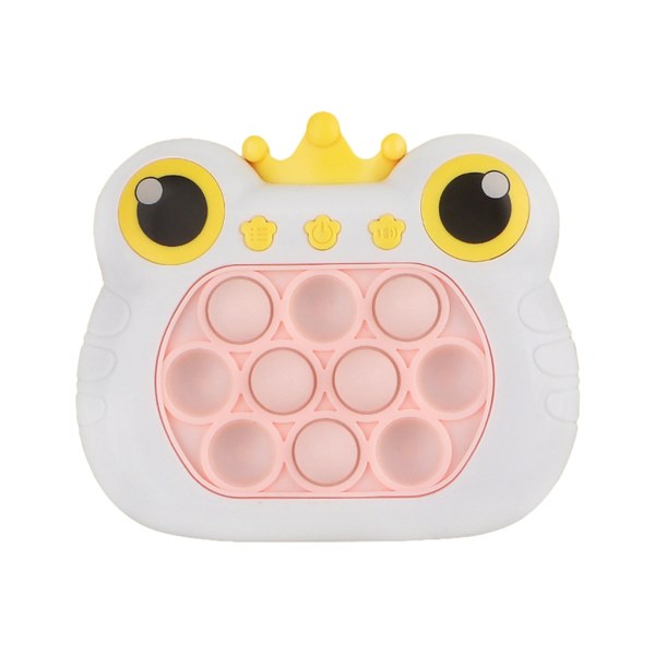 Frog Shape Push-spelmaskinleksak med knäppljud Lärande Push Bubbles-leksak för barn Vuxna Plastavlastningsleksak