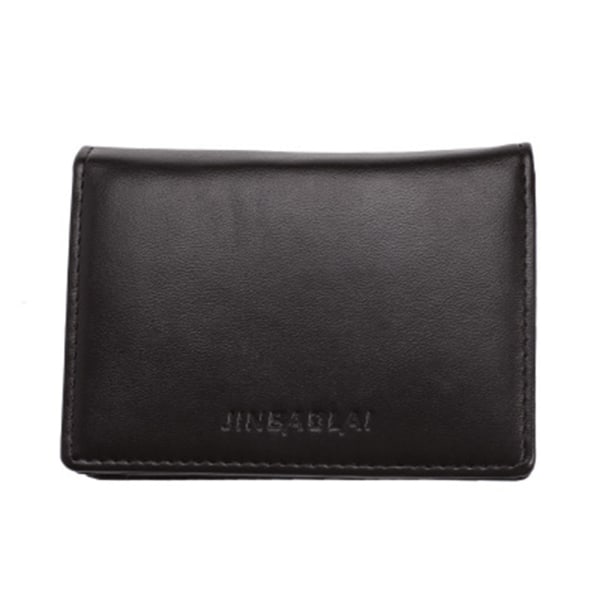 Lommebok Menn Small Bifold Business Lommepenger Kredittkortholder Black