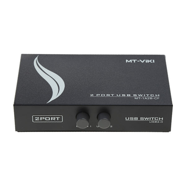 2X1 USB2.0-switch 2-portar Delande enhetsväxlingsadapterbox för skrivare PC-skanner